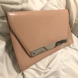 Nude envelope clutch